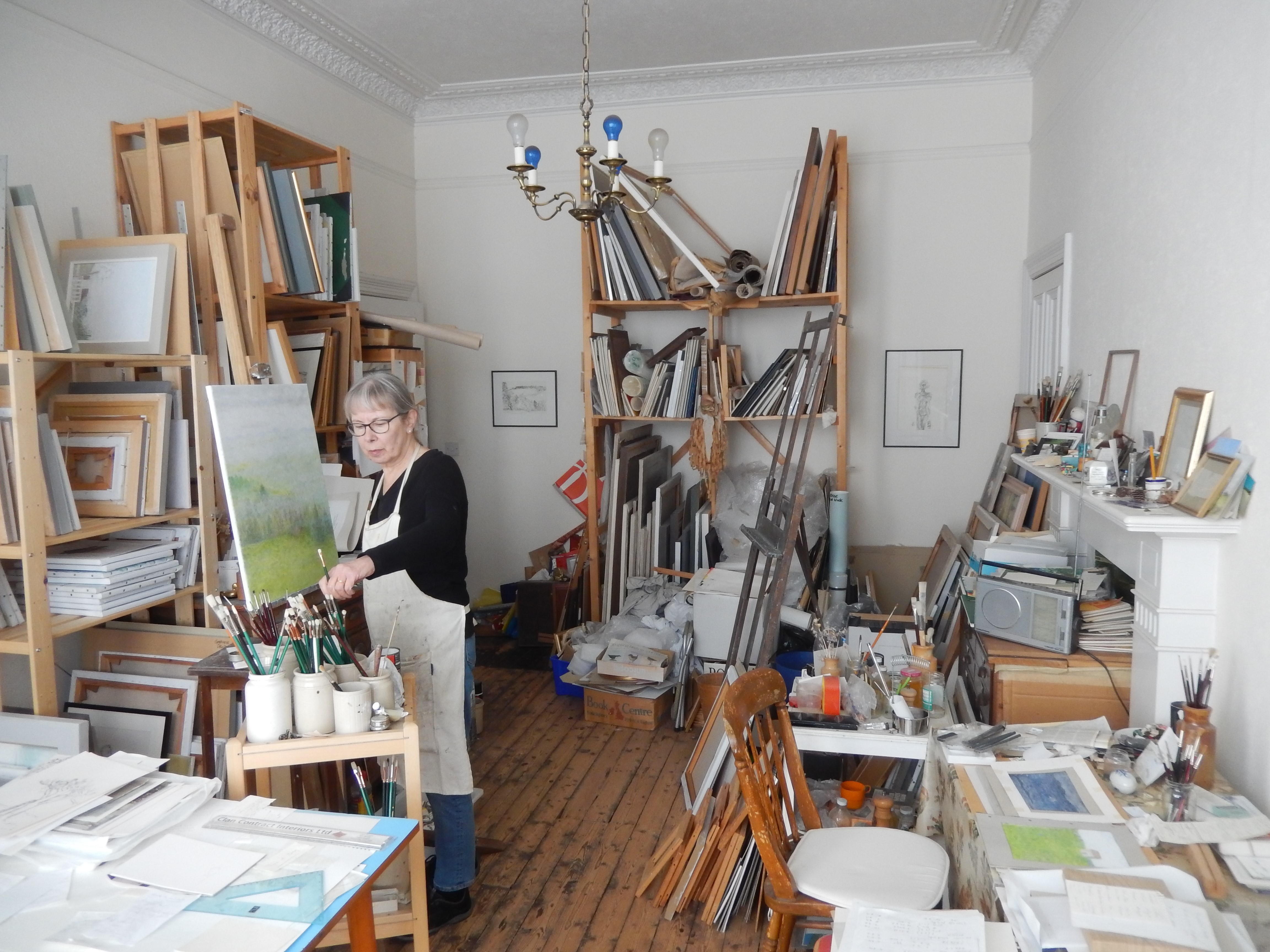 Genevieve Draper in her studio